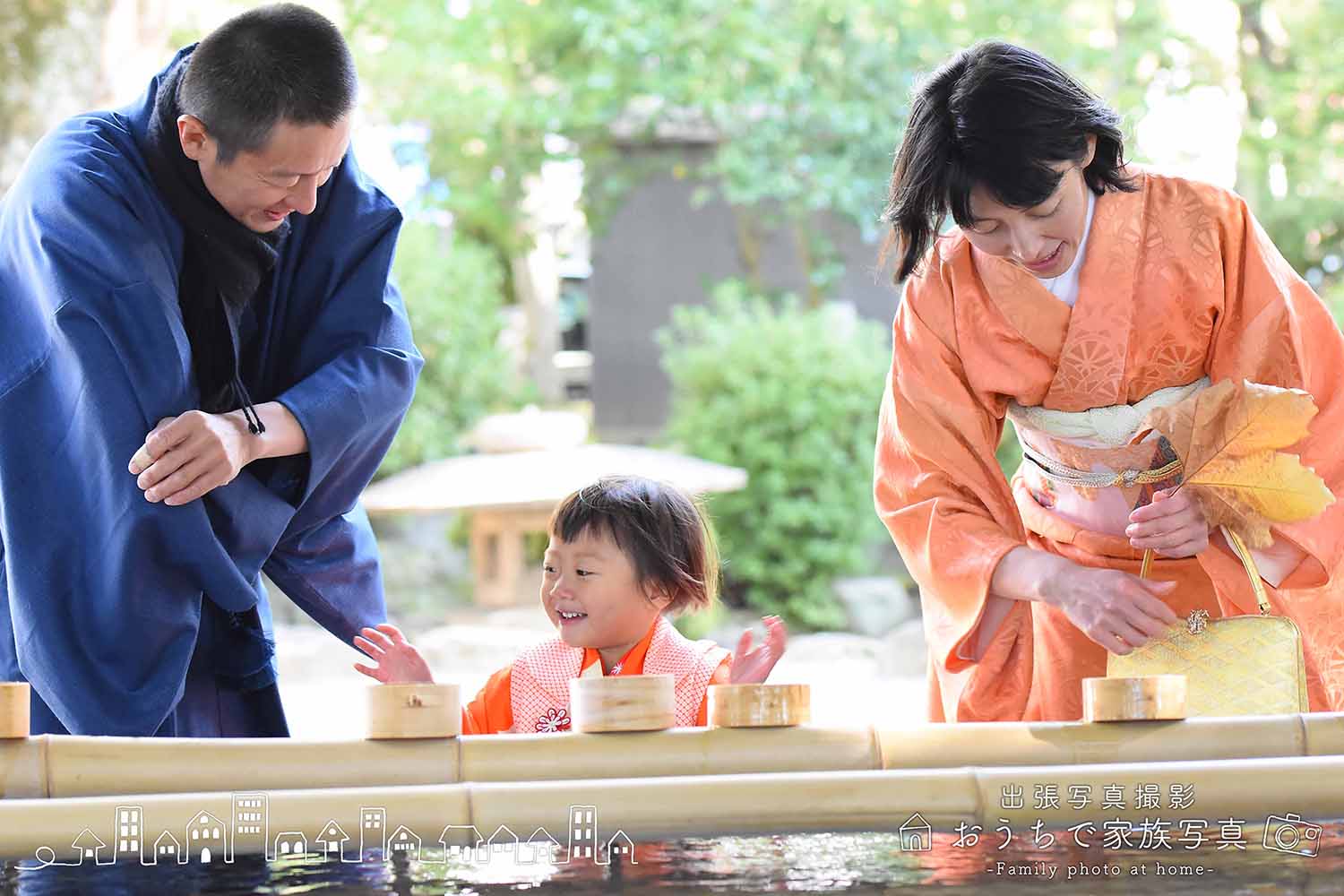 出張写真の久留米水天宮での七五三の写真