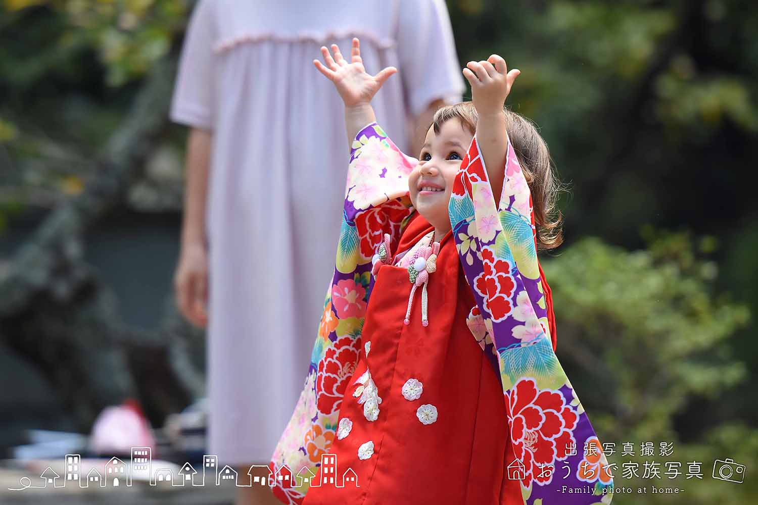 出張写真の糸島桜井神社の七五三の写真