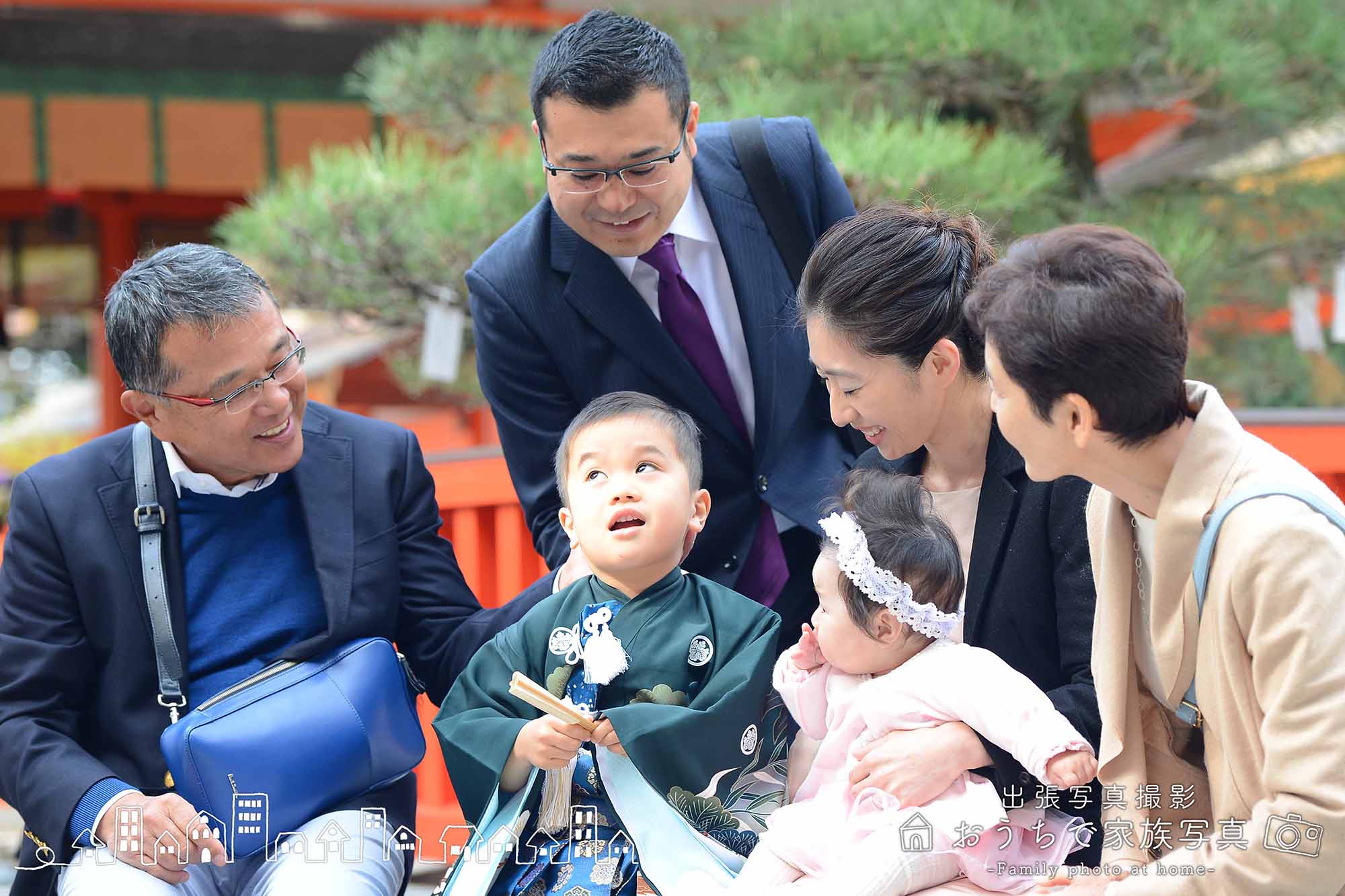 出張写真の香椎宮の七五三の写真