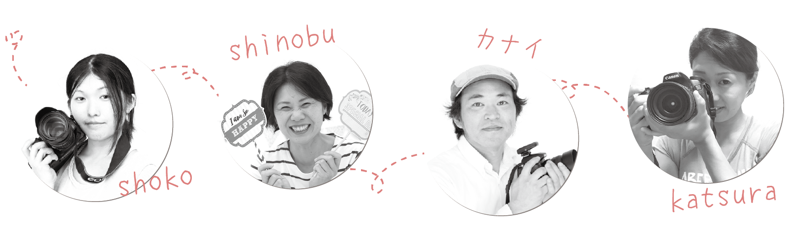 おうちで家族写真の女性カメラマン